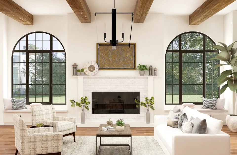 Bright, welcoming living room in a well-maintained home